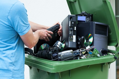 Secure data handling during office clearance